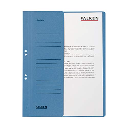Original Falken 50er Pack Ösenhefter. Made in Germany. Aus Recycling-Karton mit halbem Vorderdeckel und kaufmännischer Heftung für DIN A4 blau Hefter Sammelmappe Blauer Engel Original Falken 50er Pack Ösenhefter. Made in Germany. Aus Recycling-Karton mit halbem Vorderdeckel und kaufmännischer Heftung für DIN A4 blau Hefter Sammelmappe Blauer Engel von FALKEN