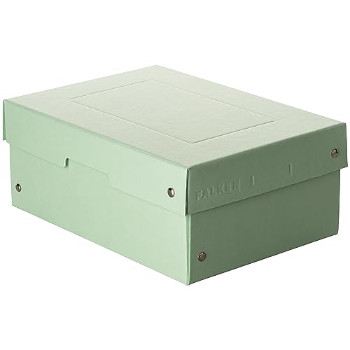 Original Falken PureBox Pastell. Made in Germany. 100 mm hoch DIN A5 grün. Aufbewahrungsbox mit Deckel aus stabilem Karton Vegan Geschenkbox Transportbox Schachtel Allzweckbox von FALKEN