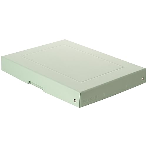 Original Falken PureBox Pastell. Made in Germany. 40 mm hoch DIN A4 grün. Aufbewahrungsbox mit Deckel aus stabilem Karton Vegan Geschenkbox Transportbox Schachtel Allzweckbox von FALKEN