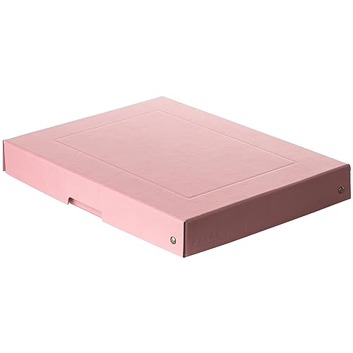 Original Falken PureBox Pastell. Made in Germany. 40 mm hoch DIN A4 pink. Aufbewahrungsbox mit Deckel aus stabilem Karton Vegan Geschenkbox Transportbox Schachtel Allzweckbox von FALKEN