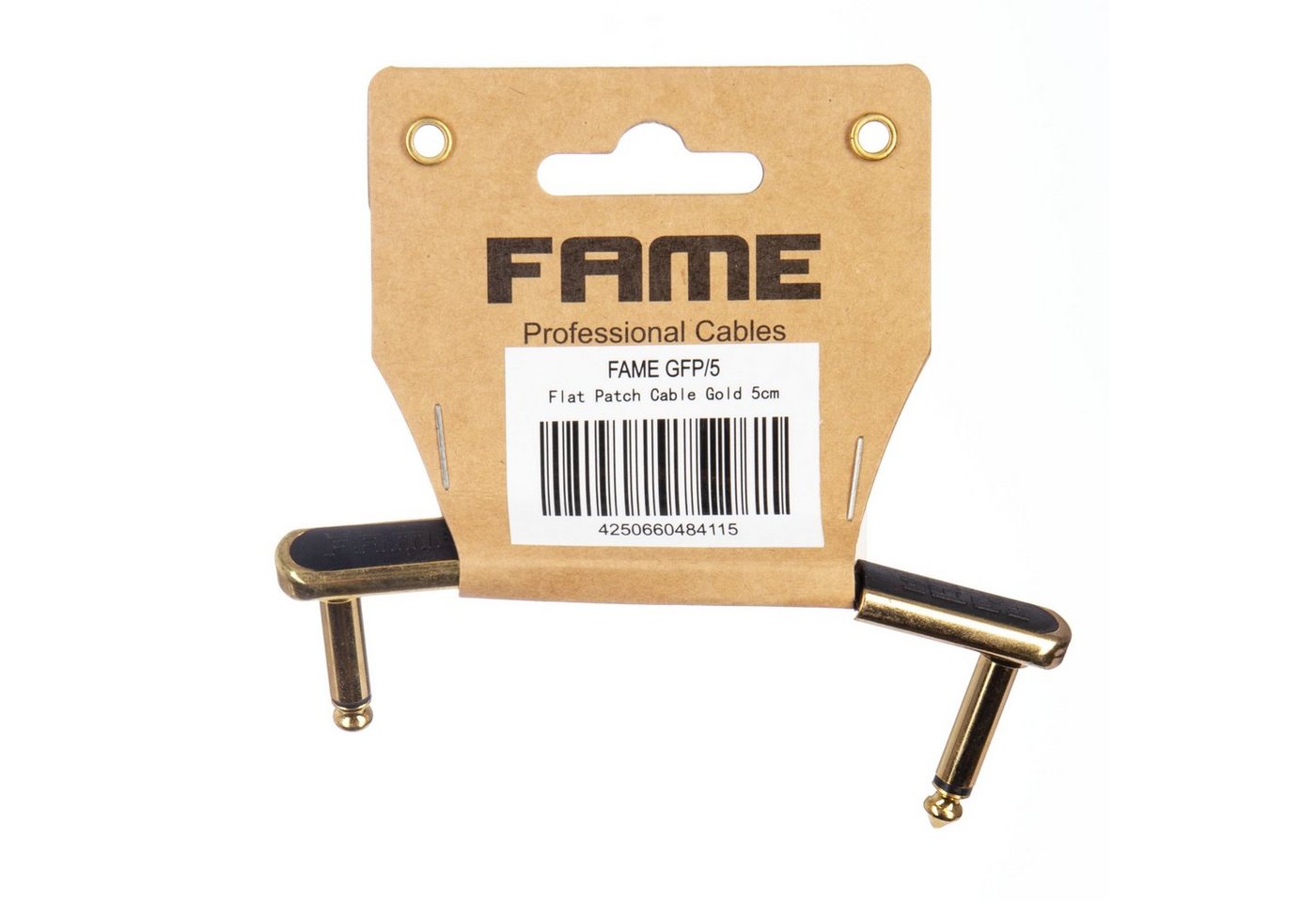 FAME Audio-Kabel, Flat Patch Cable, Gold Patch Cable, 5 cm Patch Cable FAME Audio-Kabel, Flat Patch Cable, Gold Patch Cable, 5 cm Patch Cable von FAME