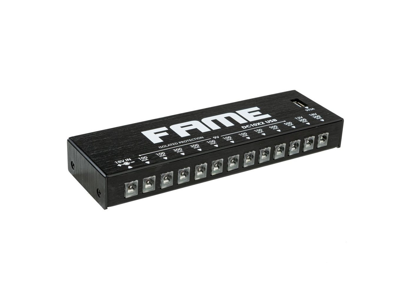 FAME Netzteil (DC10x2, USB Multinetzteil, Effektgerät Netzteil) von FAME