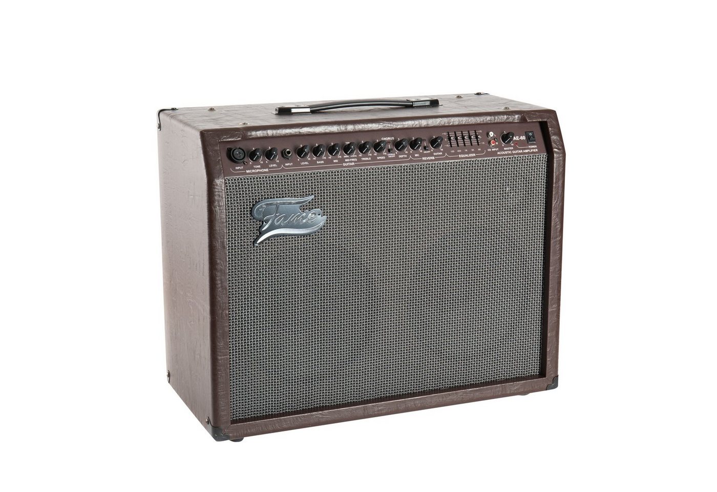 FAME Verstärker (Akustik-Verstärker, 60 Watt, Gitarre und Gesang) von FAME