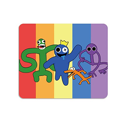 FAMILIO Rainbow Friends Gaming Mousepad Laptop und Desktop Mousepad PC-Ausrüstung Anti-Rutsch-wasserdicht Mousepad Dekoration Desktop Büro Office-Spezielle Mousepad von FAMILIO