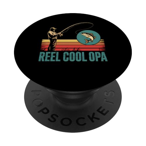 Angelrolle Cool Opa Lustiges Angeln Opa Geschenk PopSockets Klebender PopGrip Angelrolle Cool Opa Lustiges Angeln Opa Geschenk PopSockets Klebender PopGrip von FAMILY 365