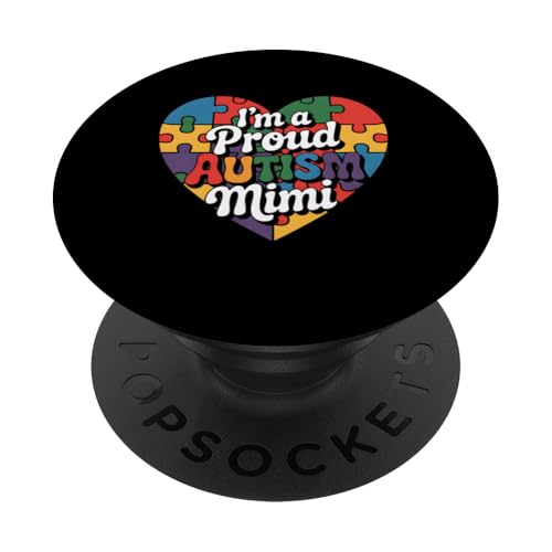 Autismus Mimi Awareness Month Support Family Puzzle Heart PopSockets Klebender PopGrip Autismus Mimi Awareness Month Support Family Puzzle Heart PopSockets Klebender PopGrip von FAMILY 365