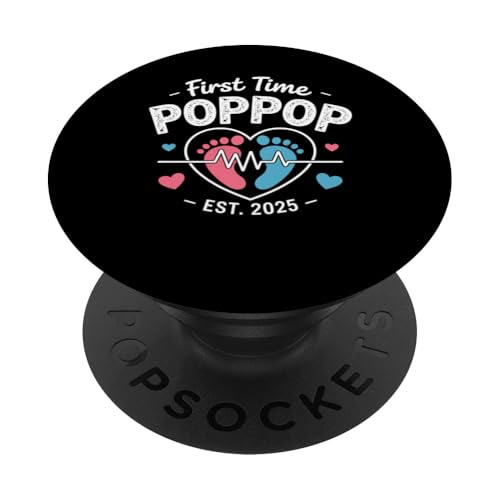 First Time Poppop Est. 2025 Cute Grandchild Ankündigung PopSockets Klebender PopGrip First Time Poppop Est. 2025 Cute Grandchild Ankündigung PopSockets Klebender PopGrip von FAMILY 365