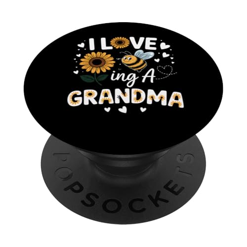Geschenkidee für Oma, Sonnenblumen, Hummel, Liebhaber PopSockets Klebender PopGrip Geschenkidee für Oma, Sonnenblumen, Hummel, Liebhaber PopSockets Klebender PopGrip von FAMILY 365