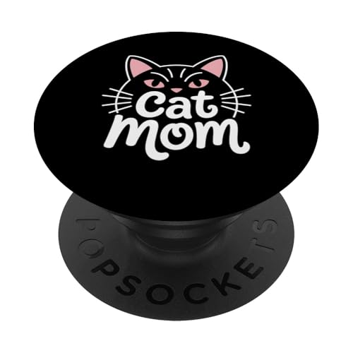 Katze, Mutter, Kätzchen-Liebhaber, Kätzchenbesitzer, Haustier, Mutter, Muttertag PopSockets Klebender PopGrip Katze, Mutter, Kätzchen-Liebhaber, Kätzchenbesitzer, Haustier, Mutter, Muttertag PopSockets Klebender PopGrip von FAMILY 365
