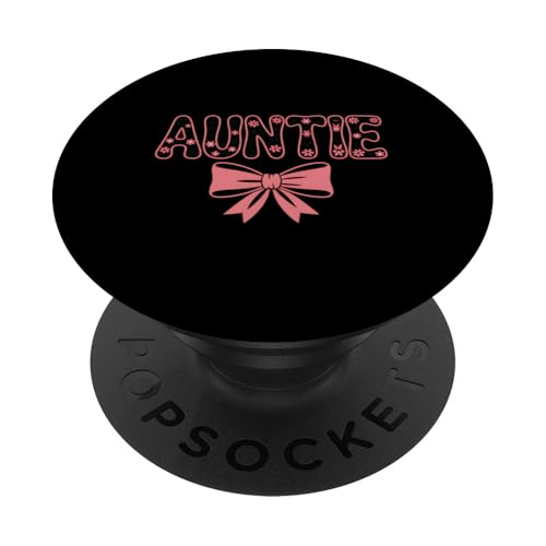 Niedliche Blumenschleife für Tanten von Nichten und Neffen PopSockets Klebender PopGrip Niedliche Blumenschleife für Tanten von Nichten und Neffen PopSockets Klebender PopGrip von FAMILY 365