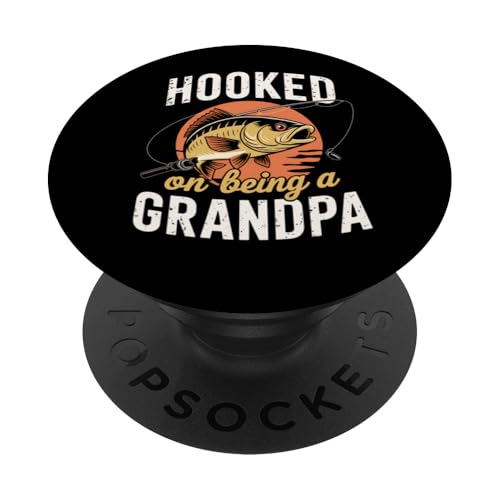 Opa Angler Geschenk Hooked Being a Grandpa PopSockets Klebender PopGrip Opa Angler Geschenk Hooked Being a Grandpa PopSockets Klebender PopGrip von FAMILY 365