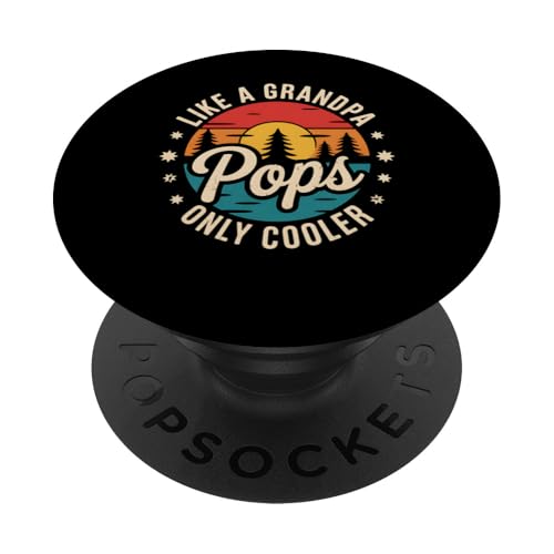 Opa Pops Only Cooler Funny Father's Day Gift Idea PopSockets Klebender PopGrip Opa Pops Only Cooler Funny Father's Day Gift Idea PopSockets Klebender PopGrip von FAMILY 365