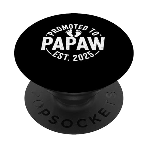 Papa wurde 2025 zum Papaw Est befördert Lustige Schwangerschaft PopSockets Klebender PopGrip Papa wurde 2025 zum Papaw Est befördert Lustige Schwangerschaft PopSockets Klebender PopGrip von FAMILY 365