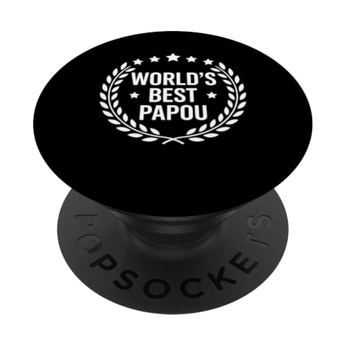 Papou Gifts World's Best Papou Griechischer Großvater Geschenk PopSockets Klebender PopGrip Papou Gifts World's Best Papou Griechischer Großvater Geschenk PopSockets Klebender PopGrip von FAMILY 365
