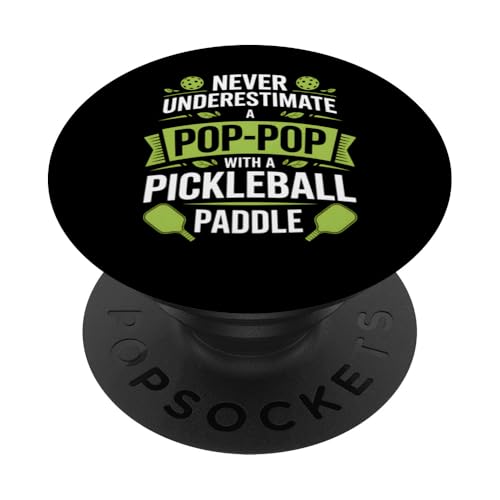 Pickleball PopPop Never Underestimate Paddelspieler Geschenk PopSockets Klebender PopGrip Pickleball PopPop Never Underestimate Paddelspieler Geschenk PopSockets Klebender PopGrip von FAMILY 365
