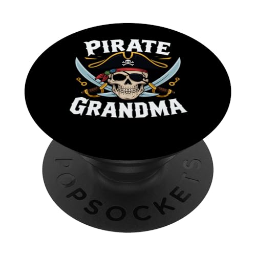 Piraten-Oma Totenkopf gekreuzte Knochen Geschenk für Großmütter, die PopSockets Klebender PopGrip Piraten-Oma Totenkopf gekreuzte Knochen Geschenk für Großmütter, die PopSockets Klebender PopGrip von FAMILY 365