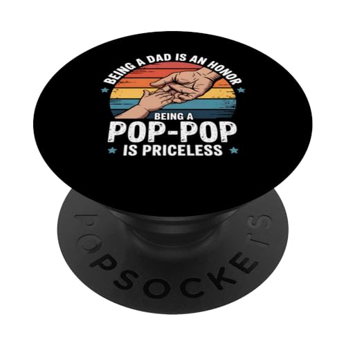 PopPop Vatertagsgeschenk Being A Dad Is An Honor PopSockets Klebender PopGrip von FAMILY 365