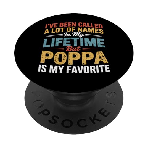 Poppa Vatertagsgeschenk von Enkelin Enkel Kinder PopSockets Klebender PopGrip Poppa Vatertagsgeschenk von Enkelin Enkel Kinder PopSockets Klebender PopGrip von FAMILY 365