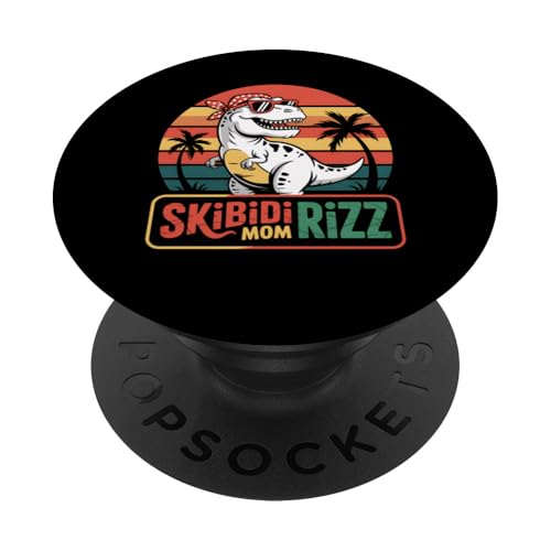 Skibidi Mom Funny T Dinosaurier Tyrannosaurus PopSockets Klebender PopGrip Skibidi Mom Funny T Dinosaurier Tyrannosaurus PopSockets Klebender PopGrip von FAMILY 365