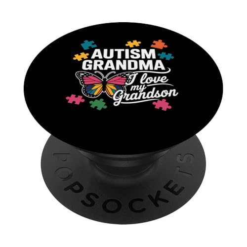 Unterstützung beim Awareness Month für Autismus Oma Ich liebe meinen Enkel PopSockets Klebender PopGrip Unterstützung beim Awareness Month für Autismus Oma Ich liebe meinen Enkel PopSockets Klebender PopGrip von FAMILY 365