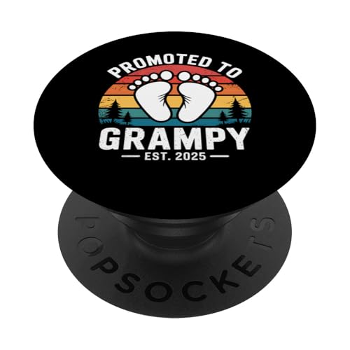 Zum Grampy Est. 2025 Vintage befördert, bald Opa PopSockets Klebender PopGrip Zum Grampy Est. 2025 Vintage befördert, bald Opa PopSockets Klebender PopGrip von FAMILY 365