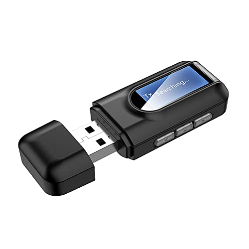 Bluetooth 5. 0 Senderempfänger 2-in-1 USB-Bluetooth-Adapter mit 3. 5 mm Audio-Klinkenstecker, Bluetooth-AUX-Adapter für PC/Auto/Lautsprecher/Kopfhörer/Stereo-System von FAMKIT