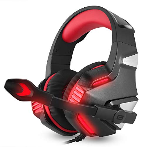 FAMKIT 3,5 mm + USB Gaming Headset Over-Ear-Kopfhörer mit Lautstärkeregler für PC Laptop Computer von FAMKIT