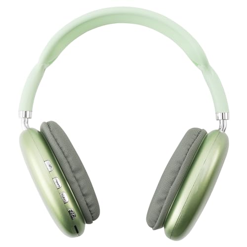 FAMKIT Bluetooth-Kopfhörer, Over-Ear-Kopfhörer, kabellos, Geräuschunterdrückung, Hi-Fi-Stereo, tiefer Bass, Bluetooth-Kopfhörer mit Mikrofon für Anrufe, Musik (grün), 3013795-AM97-120533-LQS von FAMKIT