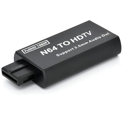 HDMI-Kabel für N64 Spielekonsole auf HDMI, kompatibler Konverter-Adapter für N64/SNES/NGC mit 1080p Anschlussausgang. 5 mm Audio-Ausgang von FAMKIT