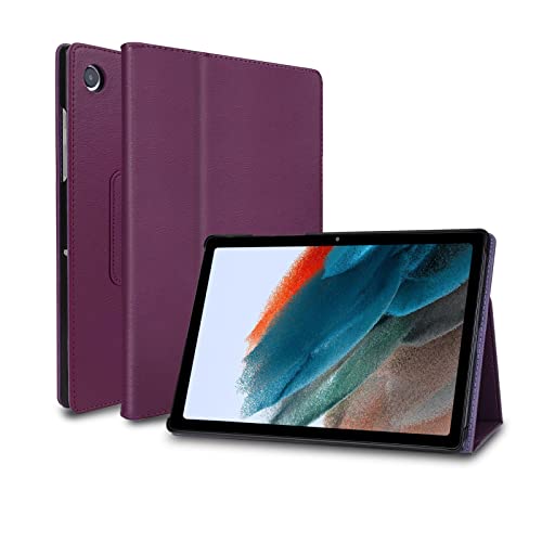 FANSONG Hülle für Samsung Galaxy Tab A8 10,5 Zoll 2022, Tablet Case für SM-X200/X205/X207 PU Leder Schutzhülle Smart Cover Tragbar mit Auto Schlafen/Wachen und Stand für Samsung Tab A8 10,5 inch Lila von FAN SONG