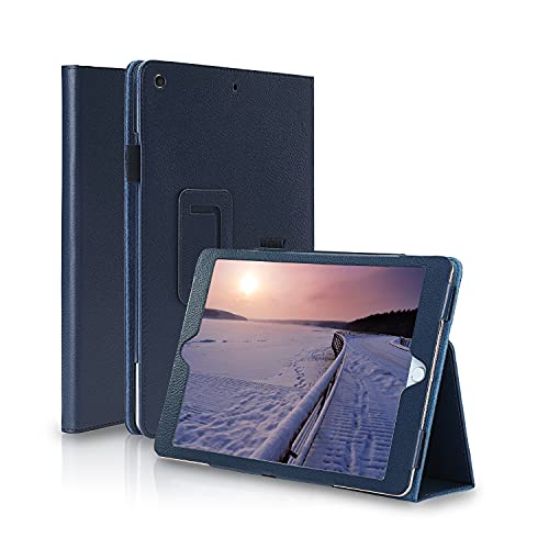FANSONG iPad Mini 2 Hülle mit Ständer, iPad 7,9 Zoll Mini 3 Generation 2 Leder Smart Cover mit Stifthalter Auto Aufwachen/Schlaf Funktion Hülle für Kompatibel iPad Mini 1 2 3 7,9 Zoll -Blau von FAN SONG
