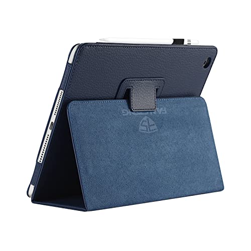 Fansong Hülle für iPad 10.2 Zoll, iPad Case 9 2021 8 7 PU Leder Schutzhülle mit Auto Schlafen/Wachen Stand Stifthalter Smart Cover Ultradünne für iPad 9.Gen 2021 iPad 8 2020 iPad 7 2019 Dunkelblau von FAN SONG