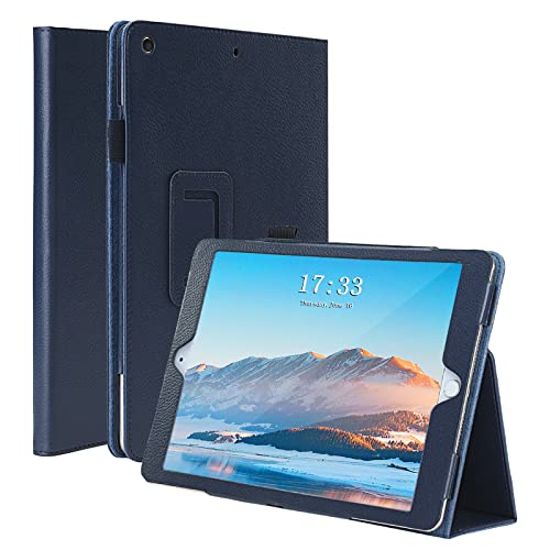 Fansong Hülle für iPad 10.2 Zoll, iPad Case 9 2021 8 7 PU Leder Schutzhülle mit Auto Schlafen/Wachen Stand Stifthalter Smart Cover Ultradünne für iPad 9.Gen 2021 iPad 8 2020 iPad 7 2019 Dunkelblau von FAN SONG