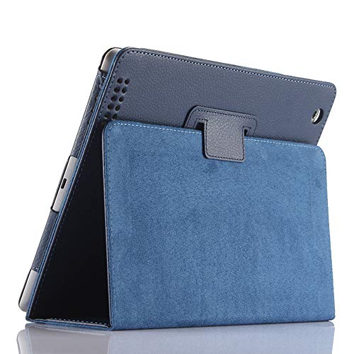 Fansong Hülle für iPad 4 3 2, iPad Case 9.7 Zoll PU Leder mit Auto Schlafen/Wachen Standfunktion und Stifthalter Smart Cover Schutzhülle Ultradünne für iPad 4.Generation 2012 iPad 3 iPad 2 2011 Blau von FAN SONG