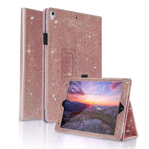Fansong Hülle für iPad Air 2, Case für iPad 6. 2018 5. Air 1 Pro 9,7 Zoll PU Leder Glitzer mit Auto Schlafen/Wachen Stand Stifthalter Smart Cover für iPad 6. 2018 5. 2017 Air 2 Air 1 Pro 2016 Gold Fansong Hülle für iPad Air 2, Case für iPad 6. 2018 5. Air 1 Pro 9,7 Zoll PU Leder Glitzer mit Auto Schlafen/Wachen Stand Stifthalter Smart Cover für iPad 6. 2018 5. 2017 Air 2 Air 1 Pro 2016 Gold von FAN SONG