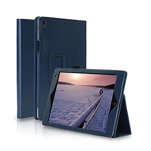 Fansong Hülle für iPad Air 2, Case für iPad 6. 2018 5. Air 1 Pro 9,7 Zoll PU Leder mit Auto Schlafen/Wachen Stand und Stifthalter Smart Cover für iPad 6. 2018 5. 2017 Air 2 Air 1 Pro 9.7 2016 Blau von FAN SONG
