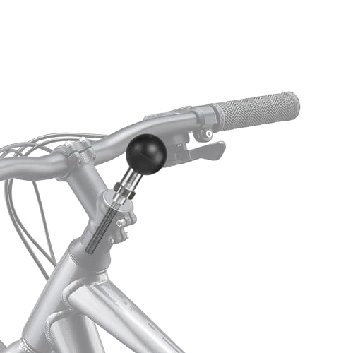 FANAUE Kugelhalterung für Fahrräder, Lenkerklemmung mit M6 x 1,0 metrischem Gewinde mit B-Größe, 2,5 cm Kugel für RAM-Halterungen, B-Größe, Doppelbuchsenarm und Fahrrad-Handyhalterung (M6L) von FANAUE