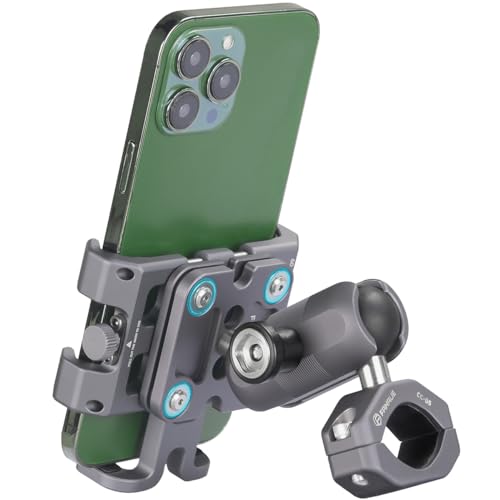 FANAUE Stoßfester Handyhalterung mit 1 Zoll Kugelkopf Kompatibel mit RAM Halterung B Größe Doppelsockelarm und Fahrrad Motorrad Telefonhalter, Diebstahlsicherer Handyhalter für 5,5-7" Mobiltelefon. von FANAUE