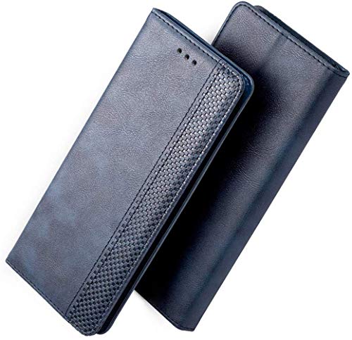 FANFO® Hülle für LG K40S HandyHülle, Premium PU Leder Tasche Magnetverschlüsse Schutzhülle Flip Wallet Klapphülle Folio Book Style Case Cover, Blau von FANFO