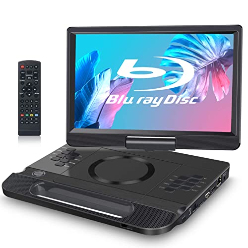 FANGOR 12 Zoll tragbarer Blu-ray DVD Player mit um 270 ° drehbarem Bildschirm 1920 * 1080 Full HD-Heimkino, HDMI Dolby USB/SD von FANGOR