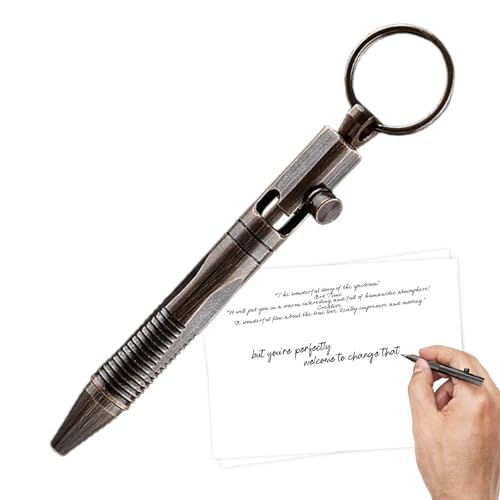 FANGZ -Messingstift, Reise-Taschenstift - Tragbarer Kugelschreiber aus Messing,Tragbarer Unterschriftenstift für Verwandte, Freunde, Partner, Kunden von FANGZ