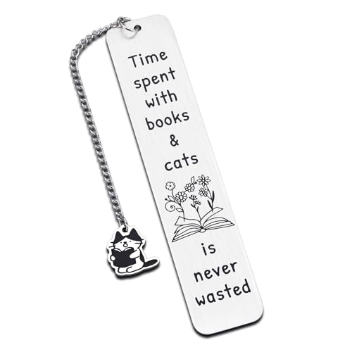 Katzen-Lesezeichen für Frauen Männer, Katzengeschenke für Katzenliebhaber, niedliche Lesezeichen für Buchliebhaber, lustige Lesezeichen, Geschenk für Leser, Weihnachtsstrumpffüller für Frauen, Männer, von FANICE EOS