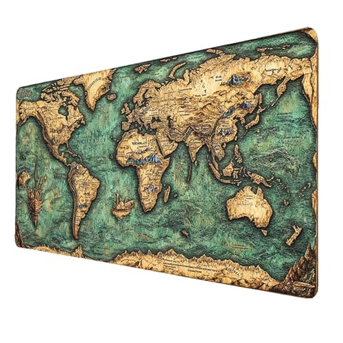 XXL Mauspad Grau Gaming Mauspad Groß 500 x 250 x 3mm Verbessert Präzision und Geschwindigkeit, Mausmatte mit Vernähte Kanten, Weltkarte Mauspads, rutschfeste Desk Mat, für PC, Laptop Geschenke 8121 XXL Mauspad Grau Gaming Mauspad Groß 500 x 250 x 3mm Verbessert Präzision und Geschwindigkeit, Mausmatte mit Vernähte Kanten, Weltkarte Mauspads, rutschfeste Desk Mat, für PC, Laptop Geschenke 8121 von FANLIGZU