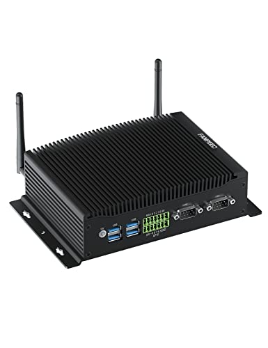 FANPEEC Core i5 8260U Lüfterloser PC Windows 11 Pro Mini PC 8GB RAM 128GB SSD, Industrie PC 4K HD+HD+DP, WiFi 5, BT 4.2, GPIO, 2 x Gigabit LAN, Desktop PC Wake On LAN, Mini Computer von FANPEEC