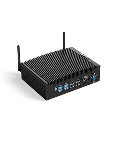 FANPEEC Lüfterloser Mini PC Core i3-6157U, 16 GB DDR4 RAM 512 GB SSD Industrie Mini Desktop PC Win 10 Pro, Dualband-WiFi BT 4.2, 4 x USB 3.0, 4 x USB 2.0, 2 x RJ45 LAN, 2 x HD FANPEEC Lüfterloser Mini PC Core i3-6157U, 16 GB DDR4 RAM 512 GB SSD Industrie Mini Desktop PC Win 10 Pro, Dualband-WiFi BT 4.2, 4 x USB 3.0, 4 x USB 2.0, 2 x RJ45 LAN, 2 x HD von FANPEEC