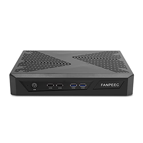 FANPEEC Mini Gaming PC, Gaming Computer mit Core i7 9700F 16GB RAM, 512GB SSD, 1TB HDD, GeForce GTX 1650 Computer, Desktop Mini PC Windows 11 Pro, 8K, DP+2×HD+DVI, WiFi 5, BT 4,2,8× USB von FANPEEC