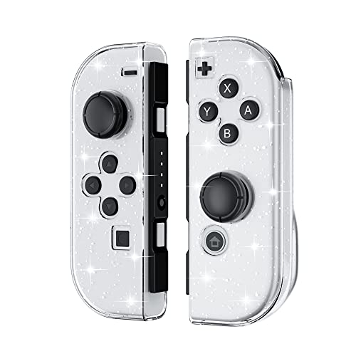 FANPL Glitzer-Schutzhülle für Nintendo Switch & Switch OLED Joy Con, glitzernde, klare Joy Con-Schutzhülle mit ergonomischem Design, weiche Jon-Con-Controller-TPU-Hülle, bequem, einfache Installation FANPL Glitzer-Schutzhülle für Nintendo Switch & Switch OLED Joy Con, glitzernde, klare Joy Con-Schutzhülle mit ergonomischem Design, weiche Jon-Con-Controller-TPU-Hülle, bequem, einfache Installation von FANPL