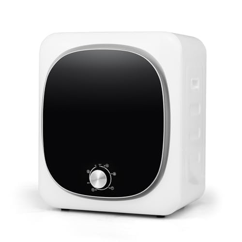 FANTASK Mini Wäschetrockner 5KG, 5 Programme, bis zu 69℃, Ablufttrockner mit Überhitzungsschutz und Mehrfachfiltration, Trockner, 800W von FANTASK