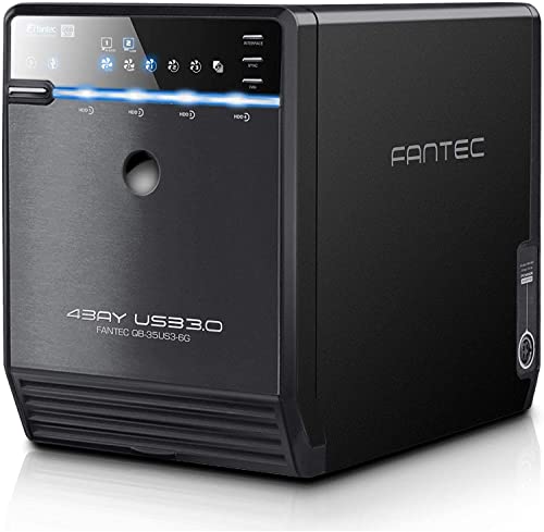 FANTEC QB-35US3-6G 4x 3.5 Zoll HDD Gehäuse USB 3.0 und eSATA Bundle mit 4x 1000GB WD Red 24/7 von Fantec