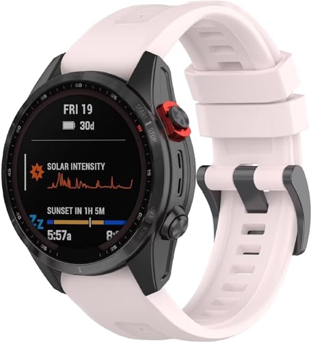 FANYUAN Armband kompatibel mit Garmin Approach S62, Weiches Silikon Uhrenarmband, Verschleißfest, Ersatzarmband für Garmin Approach S62.(Rosa) von FANYUAN